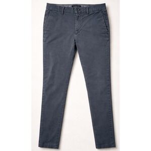 Banana Republic Mens Chino Pants 30x32 Fulton Skinny Blue Cotton Stretch Casual